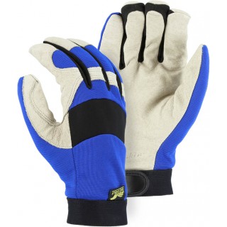 2152TW Majestic® Winter Lined Bald Eagle Mechanics Glove with Pigskin Palm and Knit Back
